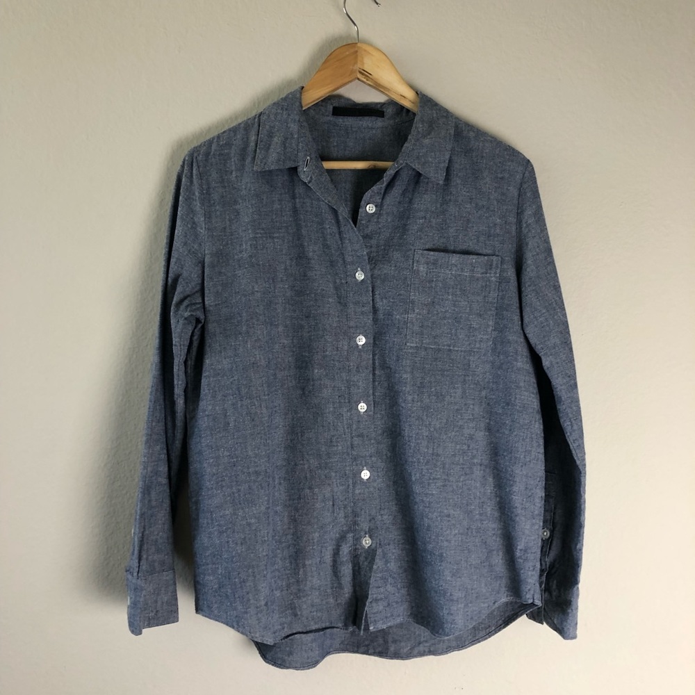 Jenni Kayne Cotton Classic Button up blouse size M